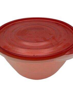 Rubbermaid Take Along Round 12 Cup Bowl 7B10 & Lid 7610 EUC